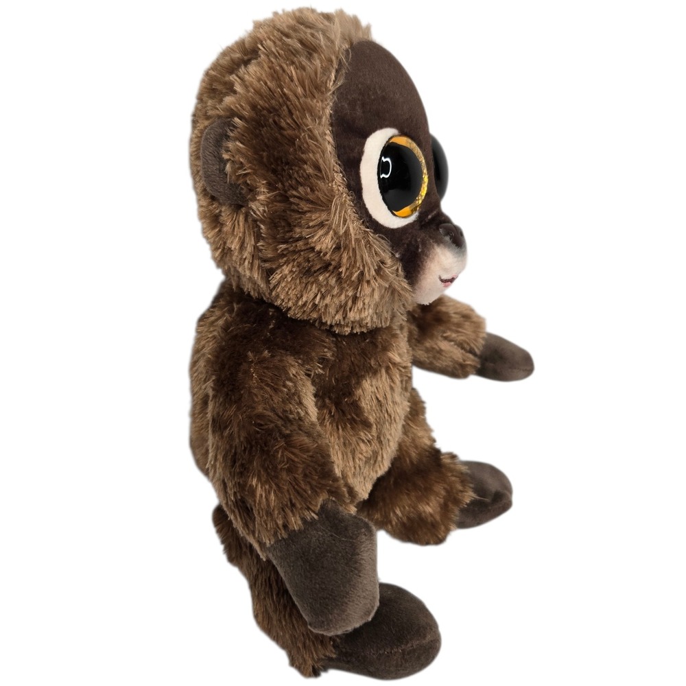 Ty Chessie Monkey 8" Beanie Boo Brown‎ Stuffed Plush Gold Glitter Eyes NWT 2022 - Picture 5 of 7